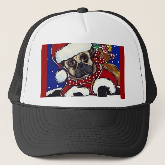 Casquette Pug de vacances (Devant)