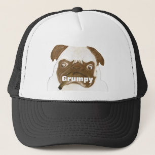 Casquette Puggy Grumpy personnalisée avec Cigar
