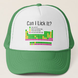 Casquette Puis-je le Lick Table périodique Enseignant Enfant