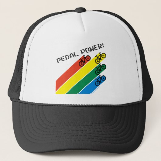 Casquette Puissance de pédale ! (Devant)