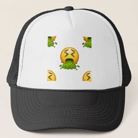 Casquette puking émoji (Devant)
