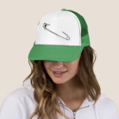 Casquette punk de goupille de sécurité (En situation)