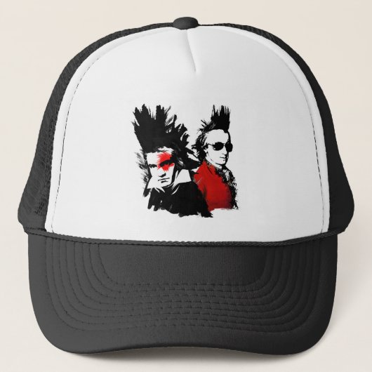 Casquette Punk de Mozart Beethoven (Devant)