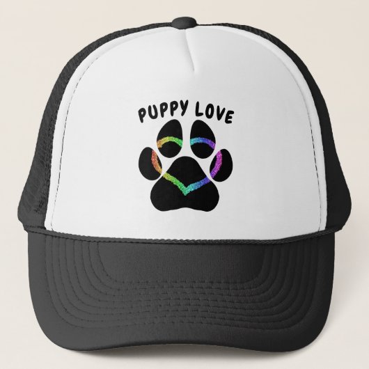 Casquette Puppy Love Rainbow Heart (Devant)