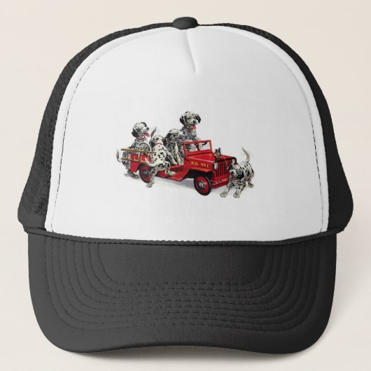 Casquette Pups dalmate avec camion-feu (Devant)