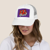 CASQUETTE PURPLE ET ORANGE TIGER (En situation)