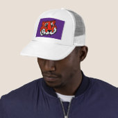 CASQUETTE PURPLE ET ORANGE TIGER (En situation)