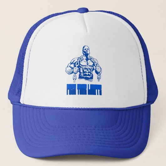 Casquette Push Your Limits - Bodybuilding and Determination (Devant)