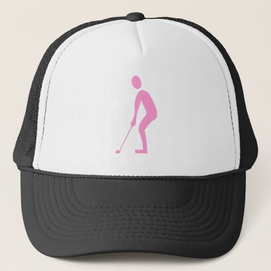Casquette Putting - Rose (Devant)
