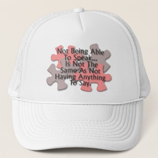 Casquette Puzzle d'autisme (Devant)