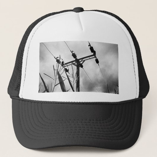 Casquette Pylône noir et blanc (Devant)