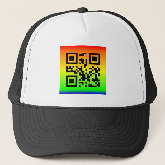 Casquette QR Code® dit : BONHEUR (Devant)