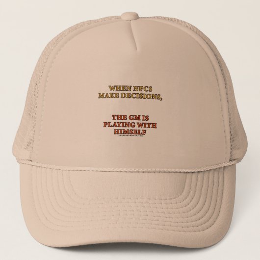 Casquette Quand NPCs prennent des décisions (Devant)