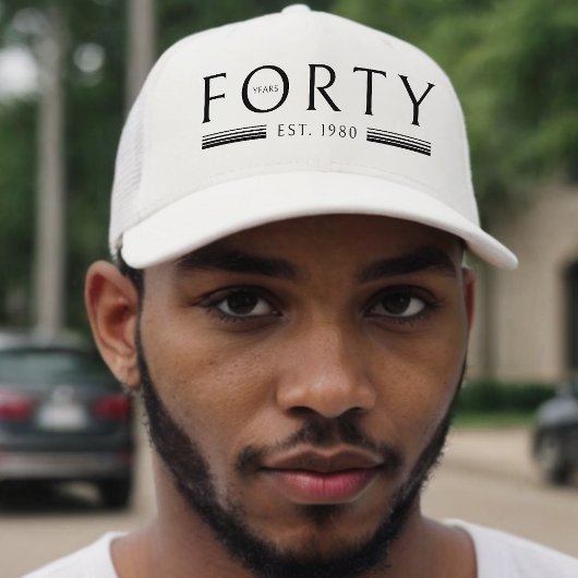 Casquette Quarante ans 40e anniversaire