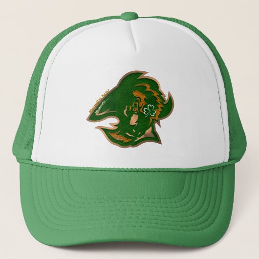 Casquette Que ferait St. Pat ? #BornAgainBflo shamrock (Devant)