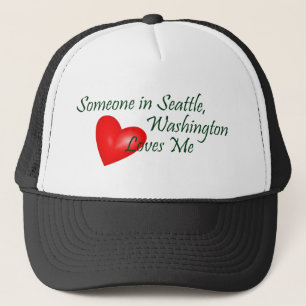 Casquette Quelqu'un à Seattle m'aime