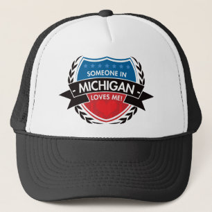 Casquette Quelqu'un au Michigan m'aime
