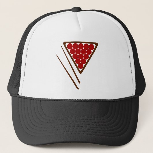 Casquette Queues de support de billard et de billard (Devant)