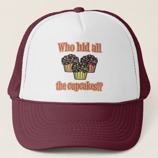 Casquette Qui a caché les Cupcakes (camo) (Devant)