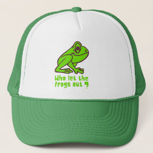 Casquette QUI A LAISSÉ LES ROGS SORTIR un jeu de grenouille 