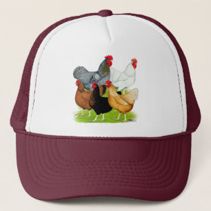 Casquette Quintette de poulet liée au sexe