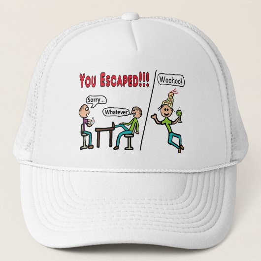 Casquette Quitter le travail (Devant)