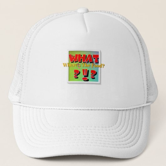 Casquette Quoi? Où est la nourriture? (Devant)
