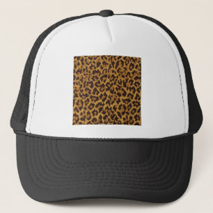 Casquette RAB Rockabilly Imprimé Léopard Marron Or