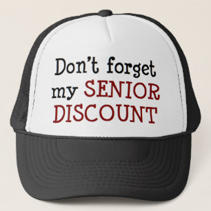Casquette rabais pour les personnes âgées