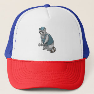 Casquette Racoon comme artisan avec une clé