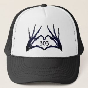 Casquette RAGE 303world Heart Skull Hands Logo