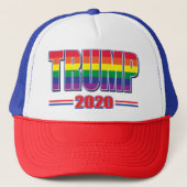 Casquette Rainbow-Flag-Trump-2020 (Devant)