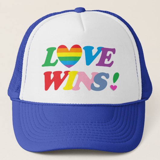 Casquette Rainbow Love gagne Heart Trucker Hat (Devant)