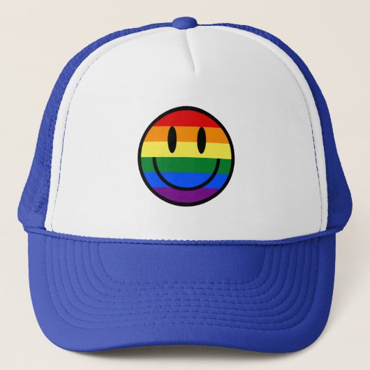 Casquette Rainbow Smiley Face (Devant)