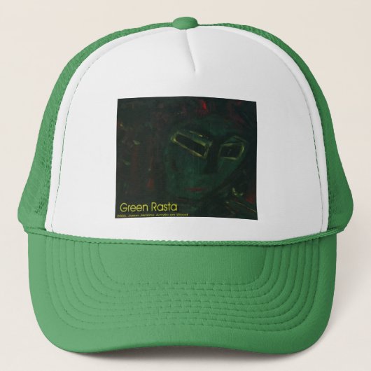 Casquette rasta vert (Devant)