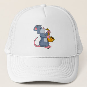 Casquette Rat à Musique avec Saxophone