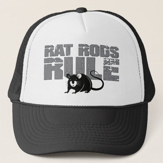 Casquette Rat Rods Règle Retro Classic Car Trucker Chapeau (Devant)