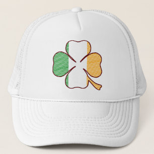 Casquette rayé de trèfle
