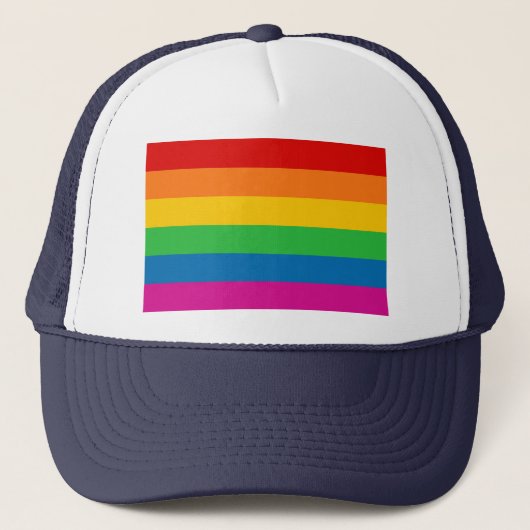 Casquette Rayures arc-en-ciel (Devant)