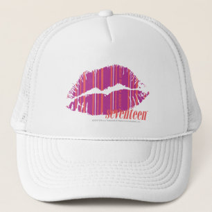 Casquette Rayures minces pourpres