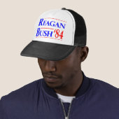Casquette Reagan Bush '84 (En situation)