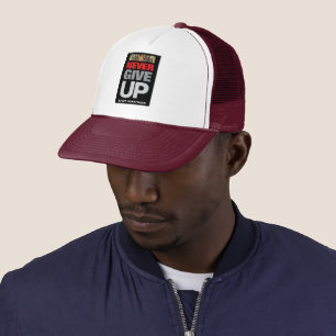 Casquette Réalisation Ne jamais renoncer à jamais abandonner