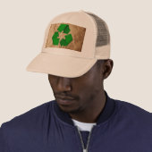 Casquette Recycler - Papier grumplé (En situation)