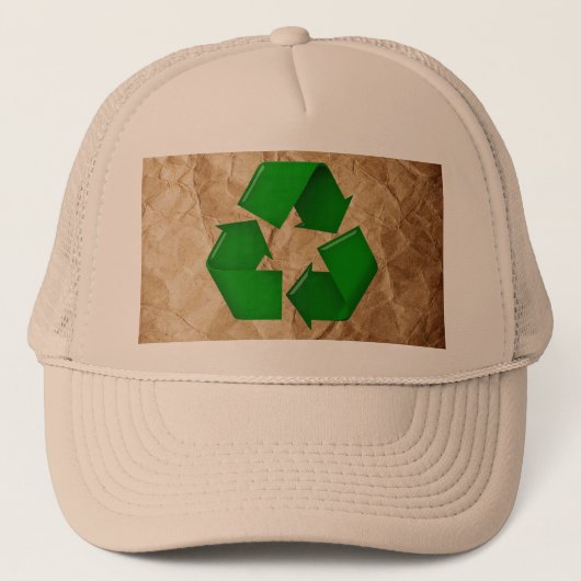 Casquette Recycler - Papier grumplé (Devant)