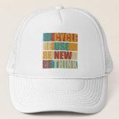 Casquette Recycler réduire la réutilisation renouveler repen (Devant)