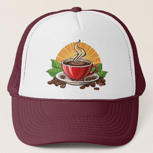 Casquette Red coffee cup (Devant)