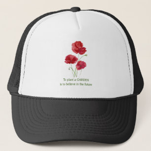 Casquette Red Poppy Pour Plante un Garden Guillemet inspiran