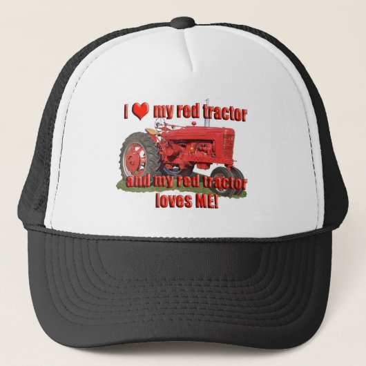 Casquette red_tracteur_amour (Devant)