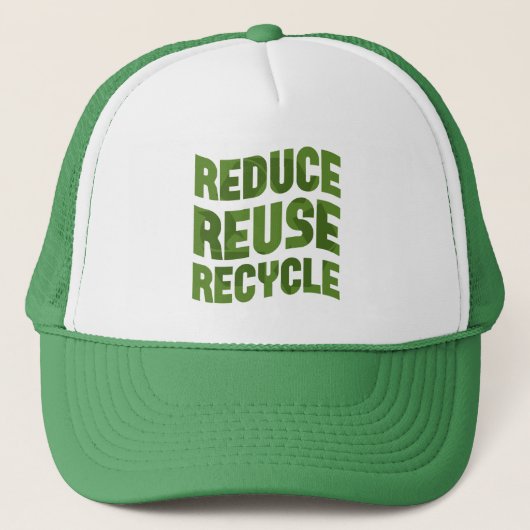 Casquette Reduce reuse recycle (Devant)