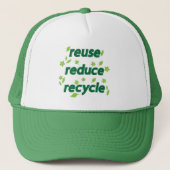 Casquette Réduire la réutilisation du recyclage (Devant)